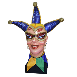 Masked Jester Head - Female