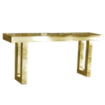 Gold Mirrored Communal Table