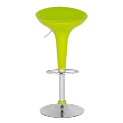 Lime Green Adjustable Height Bar Stool