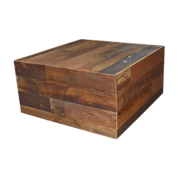 Reclaimed Wood Platform 36" x 36" x 18"