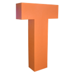 Oversized Letter T