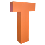 Oversized Letter T
