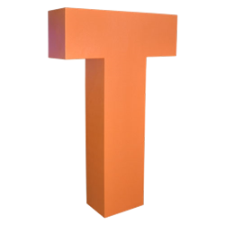 Oversized Letter T