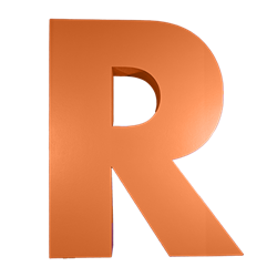 Oversized Letter R