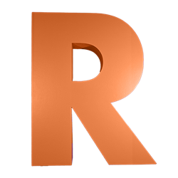 Oversized Letter R
