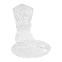 Acrylic Boot Centerpiece