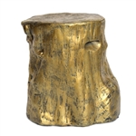 Gold Tree Stump Table/Stool