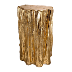Gold Tree Stump Table/Stool