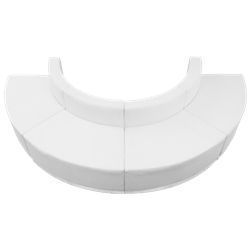 White Half-Circle Lounge