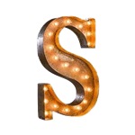 Vintage Marquee Letter - S
