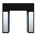 Black and White Column Entrance