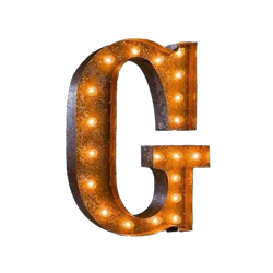 Vintage Marquee Letter - G