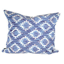 Blue Ombre Southwest Pillow