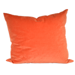 Orange Velvet Pillow