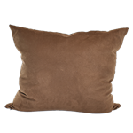 Brown Faux Suede Pillow