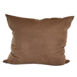 Brown Faux Suede Pillow