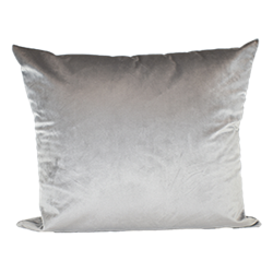 Silver Velvet Pillow