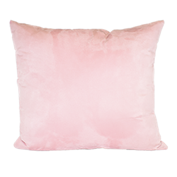 Baby Pink Faux Suede Pillow