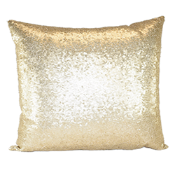 Champagne Sequin Pillow