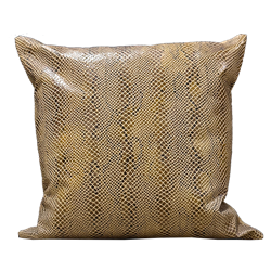 Brown Snakeskin Pillow