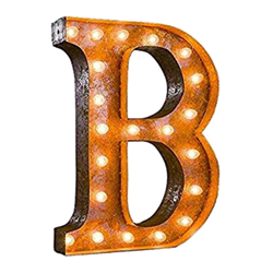 Vintage Marquee Letter - B