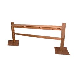 Split Rail Fence with Drink Rail