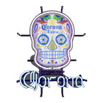 Corona Sugar Skull Been Neon