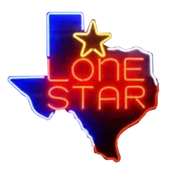 Lone Star Texas Outline Beer Neon