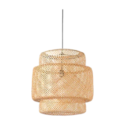 21" Woven Bamboo Chandelier