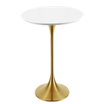 Gold Highboy Table
