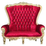 Red & Gold Double Throne