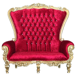 Red & Gold Double Throne
