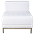 White Mod Chair - Armless
