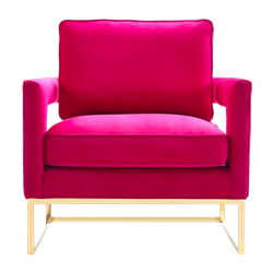 Thompson Arm Chair - Hot Pink