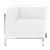 White Mod Chair - Corner