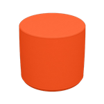 Cylinder Stool Orange