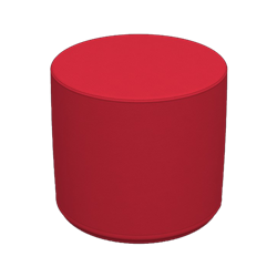 Cylinder Stool Red
