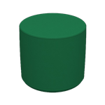 Cylinder Stool Green