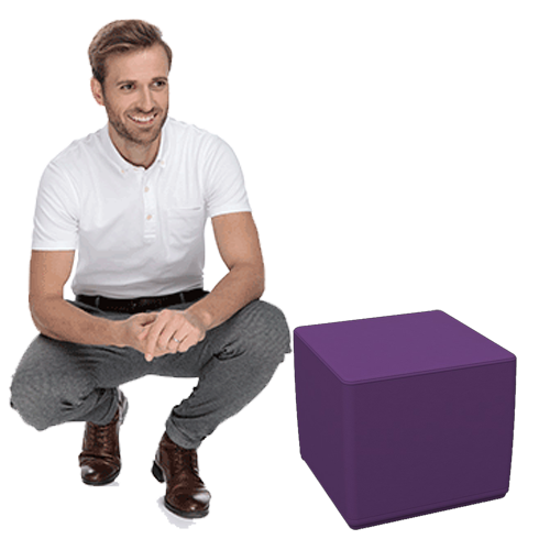 Cube Stool Purple