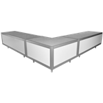 Lighted Buffet - L-Shaped