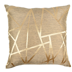 Gold Geometric Pillow