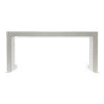 8' White Infinity Bar Topper