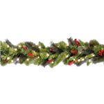 9' Spruce Garland - Lighted and Battery Operated