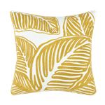 Yellow Tropical Leaf Pillow