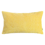 Yellow and White Lumbar Pillow