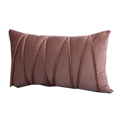 Rose Velvet Lumbar Pillow