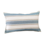 Navy Stripe Lumbar Pillow