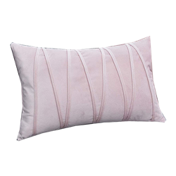 Pink Velvet Lumbar Pillow