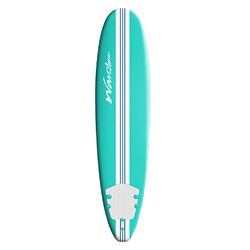 Mint Green Striped Surfboard