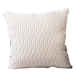 Off White Velvet Textured Pillow